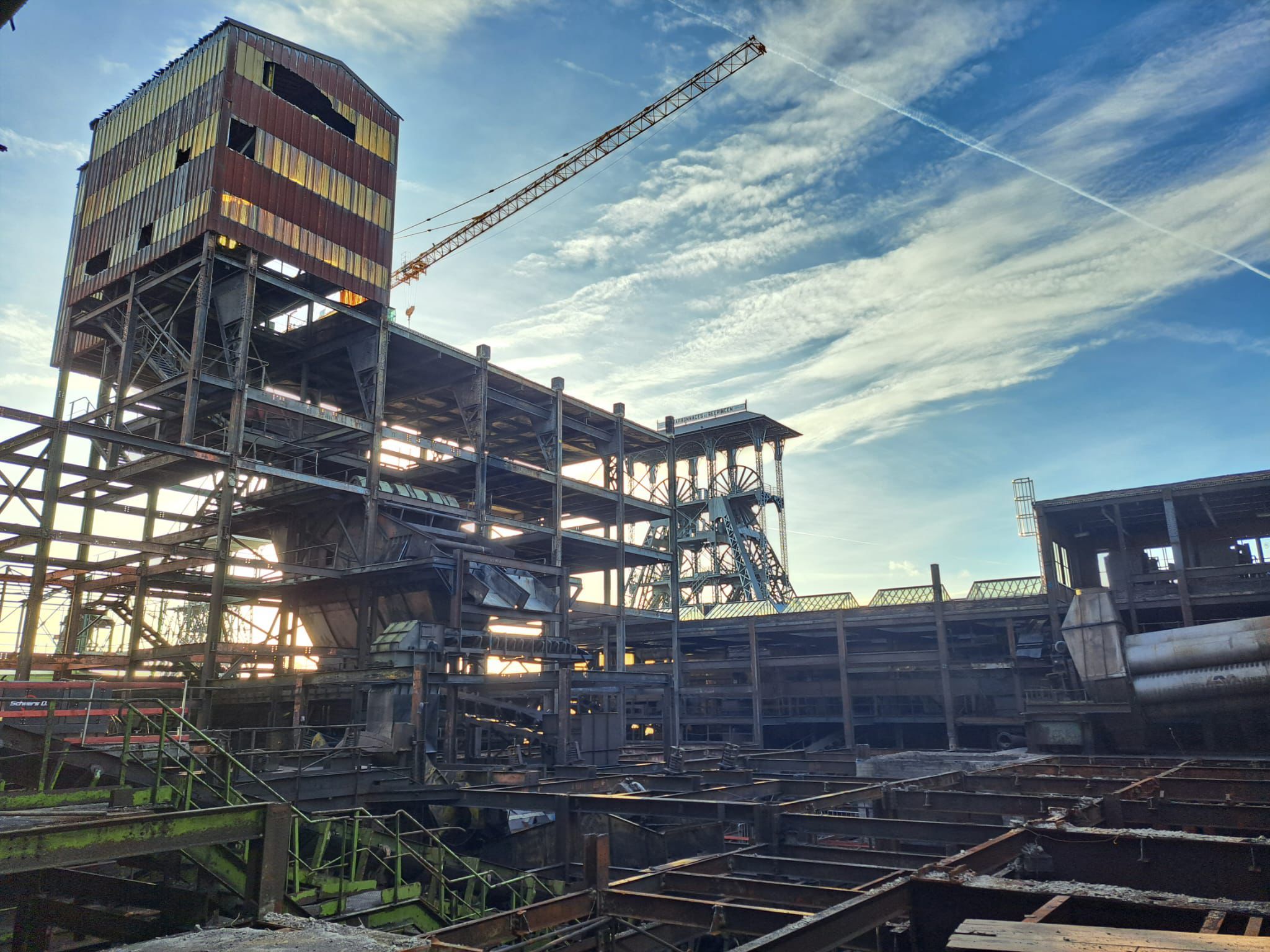 be-NATURE stalen geraamte uitzichtpunt werken sloop